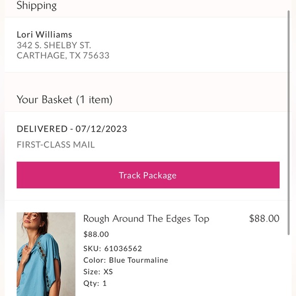 Free People Rough Around The Edges top in Blue Tourmaline - Picture 6 of 6